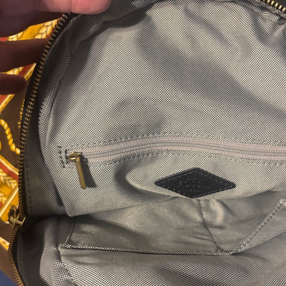 NEW Fossil- Megan Black Leather Backpack - Picture 5 of 5